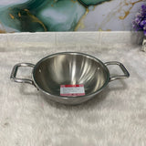 AM7289 Tri-Ply Stainless Steel Heavy Duty Kadai with Stay-Cool Handles - 20cm