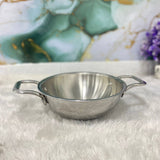 AM7289 Tri-Ply Stainless Steel Heavy Duty Kadai with Stay-Cool Handles - 20cm