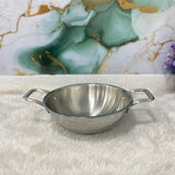 AM7290 Tri-Ply Stainless Steel Heavy Duty Kadai with Stay-Cool Handles - 22cm
