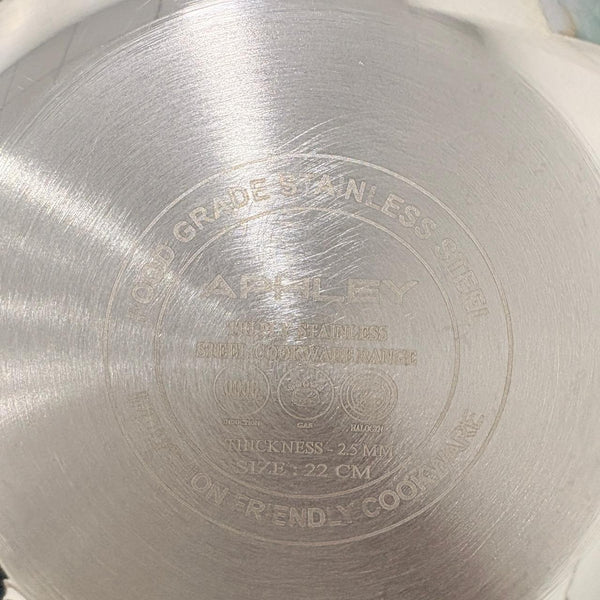 AM7296 Triply Stainless Steel Tasla – Induction Friendly & Even Heating - 22cm