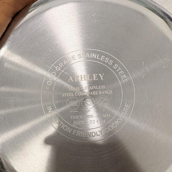 AM7300 Tri-Ply Stainless Steel Frypan (22 cm) – Induction & Gas Friendly