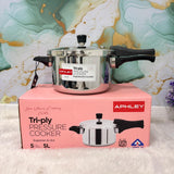 AM7309 Tri-Ply Stainless Steel Outer Lid Pressure Cooker - 5 Ltr