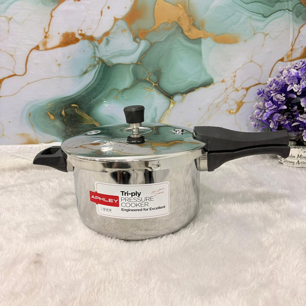 AM7309 Tri-Ply Stainless Steel Outer Lid Pressure Cooker - 5 Ltr