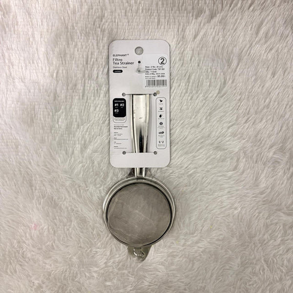 AM7325 Elephant Filtro Stainless Steel Tea Strainer (Size 2, 9cm)