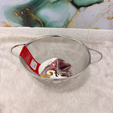 AM7328 Elephant Stainless Steel Mesh Colander / Strainer with Handles (23 cm)