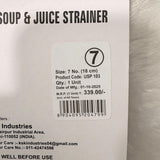 AM7350 Universal Stainless Steel Soup & Juice Strainer (18 cm, Size 7)