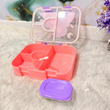 AM7374 Kids' 3-Compartment Leak-Proof Lunch Box – Unicorn & Space Edition