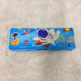 AM7383 Multifunctional Dual-Sided Magnetic Pencil Box with Integrated Sharpener for Kids