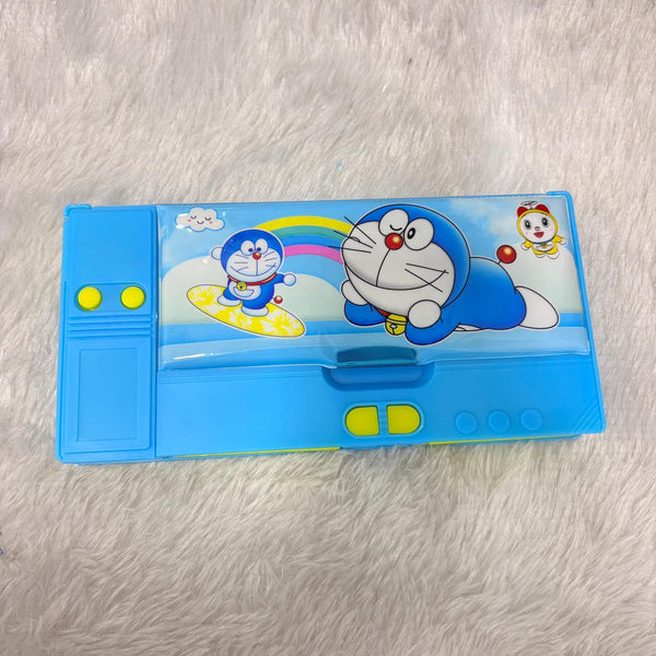 AM7382 Multi-Functional Dual-Sided Magnetic Pencil Box with Pop-Out Compartments