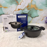 AM7411 Tramontina TITANEX Pre-seasoned Cast Iron Deep Kadai - 20 cm