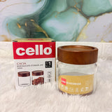 AM7435 Cello Cacia Borosilicate Glass Storage Jar, 300ml
