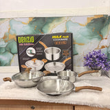 AM7444 Delizio Hulk Plus Triply Stainless Steel Cookware - NRI Edition (4-Piece Set)