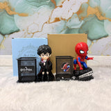 AM7454 Harry Potter and Spider-Man Themed Desktop Pen Stand with Character Figurines