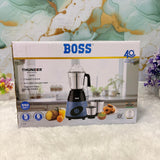 AM7507 BOSS Thunder B-272 550W Mixer Grinder with 3 Stainless Steel Jars