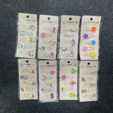 AM7515 Decorative Metal Paper Clips - Assorted Cartoon Animal and Shape Bookmarks for Stationery and Crafting 5PCS