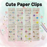 AM7515 Decorative Metal Paper Clips - Assorted Cartoon Animal and Shape Bookmarks for Stationery and Crafting 5PCS