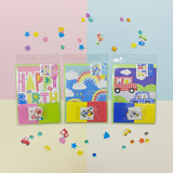 AM7517 Interactive DIY Greeting Card Set - Multi-Theme 3D Sticker & Gem Craft Kit for Personalized Gifting