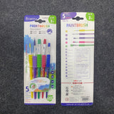 AM7525  Giorgione  Nylon Paintbrush Set with Easy-Grip Handles Set Of 5-Piece