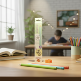 AM7527 Kawaii-Q "The Magic Pencil" Eraser Set with Sharpener