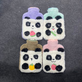 AM7532 Cute Panda Plush Hot Water Bag with Fruit Designs