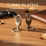 AM7537  PREMIUM METAL OVAL KEY HOLDER WITH KEY RING