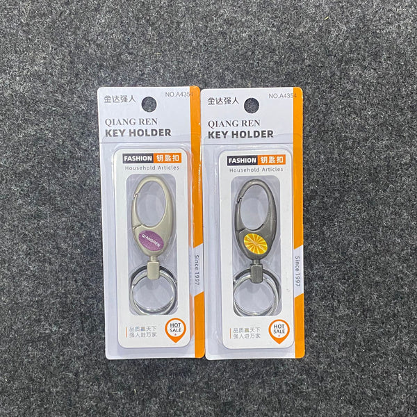 AM7537  PREMIUM METAL OVAL KEY HOLDER WITH KEY RING
