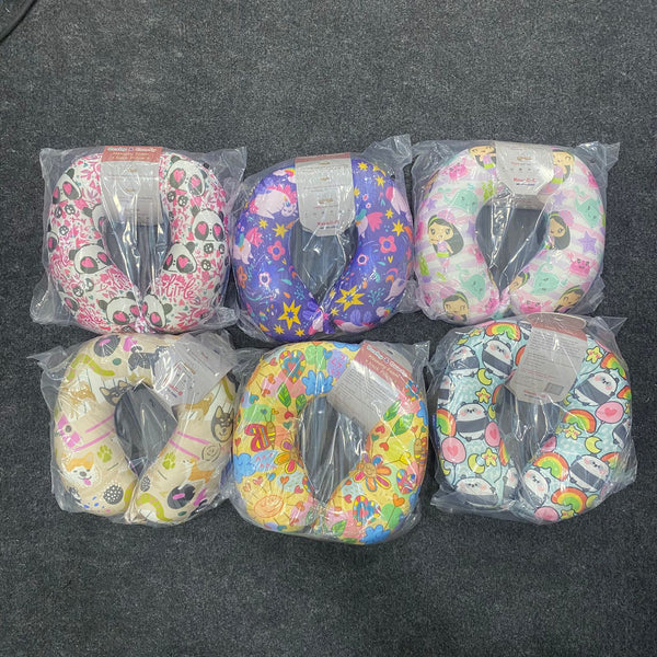 AM7539 SOFT MEMORY FOAM TRAVEL NECK PILLOW NP024 (1-Pcs)