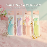 AM7553 XIUDOU Cute Animal Printed Hair Combs COM-10-314 (1-Pcs)