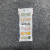 AM7570 Rivine Elegant Marble Print Tic Tac Hair Clips for Women & Girls - 1-Pcs Multi-Color Hair Accessories