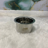 AM7578 Madhuram Signature Premium Stainless Steel Deep Vessel / Container (750 ml, 8x11x11 cm)