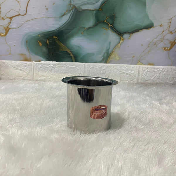 AM7583 Madhuram Signature 450ml Stainless Steel Multipurpose Deep Container (9x8x8 cm)