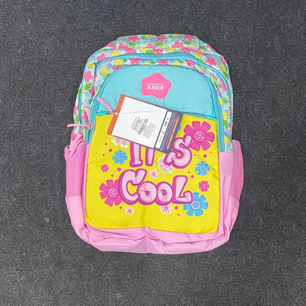 AM7607 Priority Skippy Kids School Bag Premium Frozen Character Print Multi Compartment Backpack