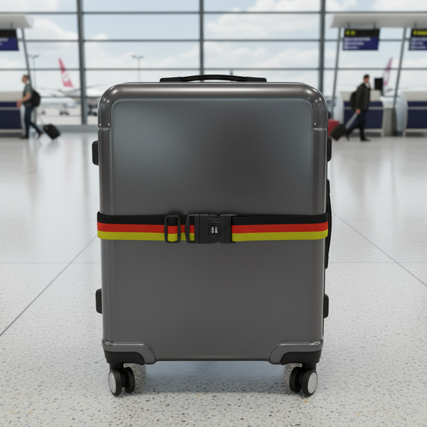 AM7615 CJSJ CH-18C Multicolored Adjustable Luggage Strap with 3 Digit Combination Lock Buckle