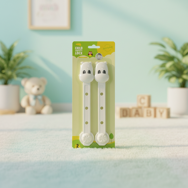 AM7629 Adjustable Plastic Child Safety Strap Locks for Cabinets Drawers Fridge and Wardrobe Doors