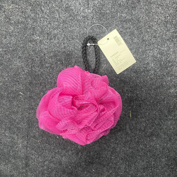 A07259 Exfoliating Bath and Shower Mesh Sponge with Hanging LOOFAH