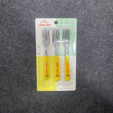 AM7660 Liang Qin Stainless Steel Cute Happy Duck Kids Fruit Fork Set of Three
