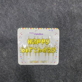 AM7681 Golden Happy Birthday Letter Cake Candles Set For Elegant Cake Decoration Party Supplies
