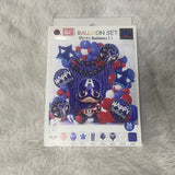 AM7684 Superhero Theme Birthday Balloon Decoration Set With Foil Curtains For Kids Party Decoration
