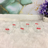 AM7692 Cello Crema 90ml Premium Glass Mug Set of 6 for Tea and Espresso