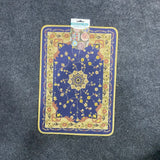 AM7712 ELEGANT BLUE FLORAL PATTERN HEAT RESISTANT INSULATION PAD FOR DINING TABLE SURFACE PROTECTION