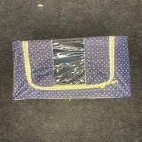 AM77177 FOLDABLE POLKA DOT STORAGE ORGANIZER BAG FOR CLOTHES AND HOME CLOSET ORGANIZATION SOLUTIONS