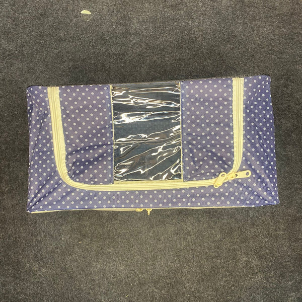 AM77177 FOLDABLE POLKA DOT STORAGE ORGANIZER BAG FOR CLOTHES AND HOME CLOSET ORGANIZATION SOLUTIONS