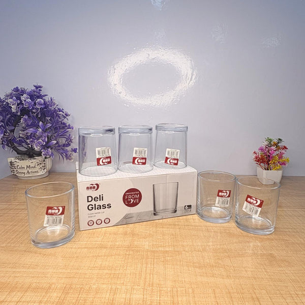 AM7730 ELEGANT CLEAR GLASS WALTZ ROTATING DRINKING CUP FOR SOPHISTICATED HOME TABLE DECORATION