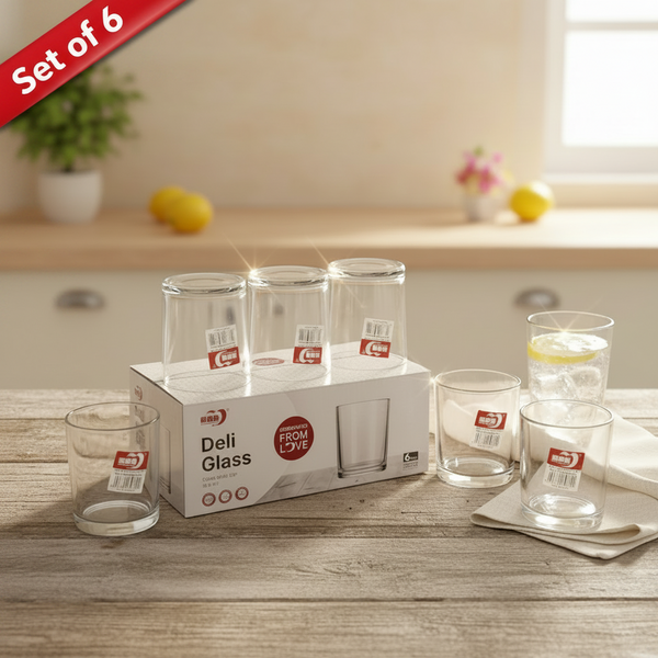 AM7730 ELEGANT CLEAR GLASS WALTZ ROTATING DRINKING CUP FOR SOPHISTICATED HOME TABLE DECORATION