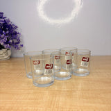 AM7730 ELEGANT CLEAR GLASS WALTZ ROTATING DRINKING CUP FOR SOPHISTICATED HOME TABLE DECORATION