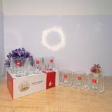 AM7738 Yujing Crystal Glassware Set of 6 Stylish Tumblers for Modern Kitchen and Dining