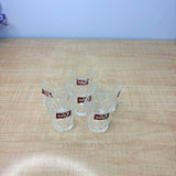 AM7743 qing ping guo crystal clear deli shot glasses set of six premium quality glassware