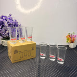 AM7747 Qianli Clear Glass Shot Glasses Set (6-Piece, Item Y311)