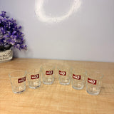 AM7745 Elegant Set of Six Durable Glass Shot Glasses for Your Home Bar Collection