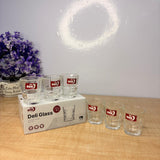 AM7745 Elegant Set of Six Durable Glass Shot Glasses for Your Home Bar Collection